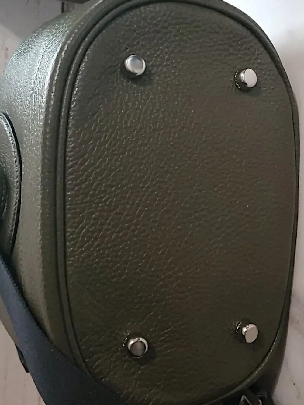 COACH Dempsey Crossbody Bucket Bag in Olive Green & Silver - Picture 11 of 14